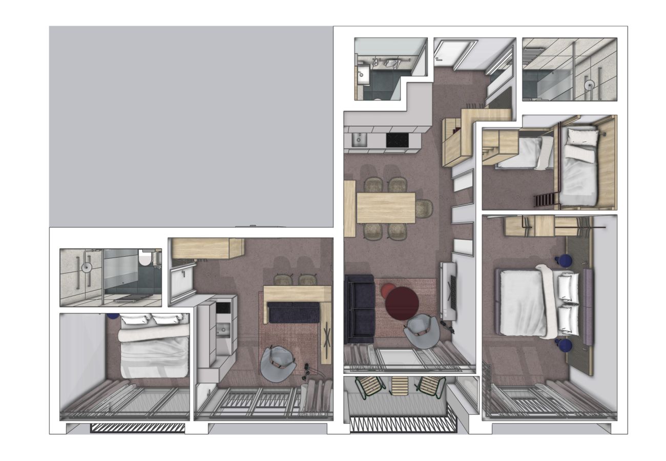 Aparthotel in Scuol - Plavna Serviced Apartment #915 Süd