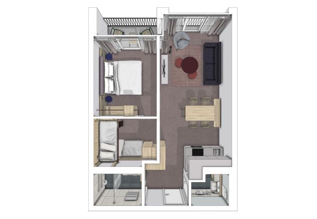 Aparthotel in Scuol - Plavna Serviced Apartment #922 Nord