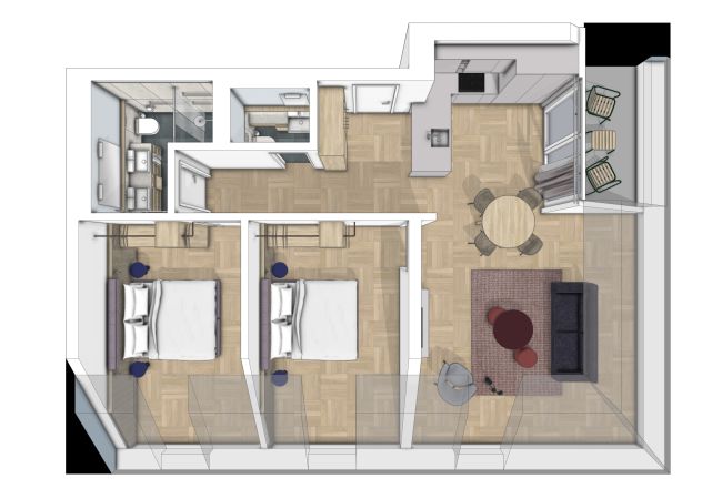 Aparthotel in Scuol - Plavna Serviced Apartment #933 Süd