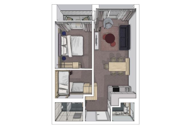 Aparthotel in Scuol - Plavna Serviced Apartment #912 Nord