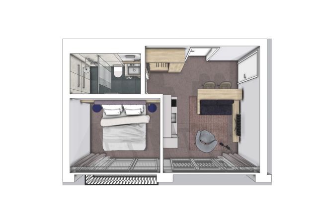 Aparthotel in Scuol - Plavna Serviced Apartment #913 Studio Süd