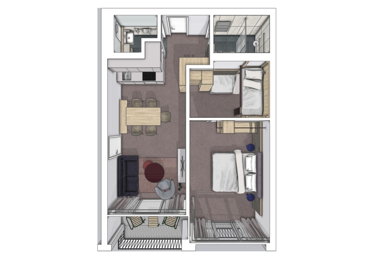 Aparthotel in Scuol - Plavna Serviced Apartment #915 Süd