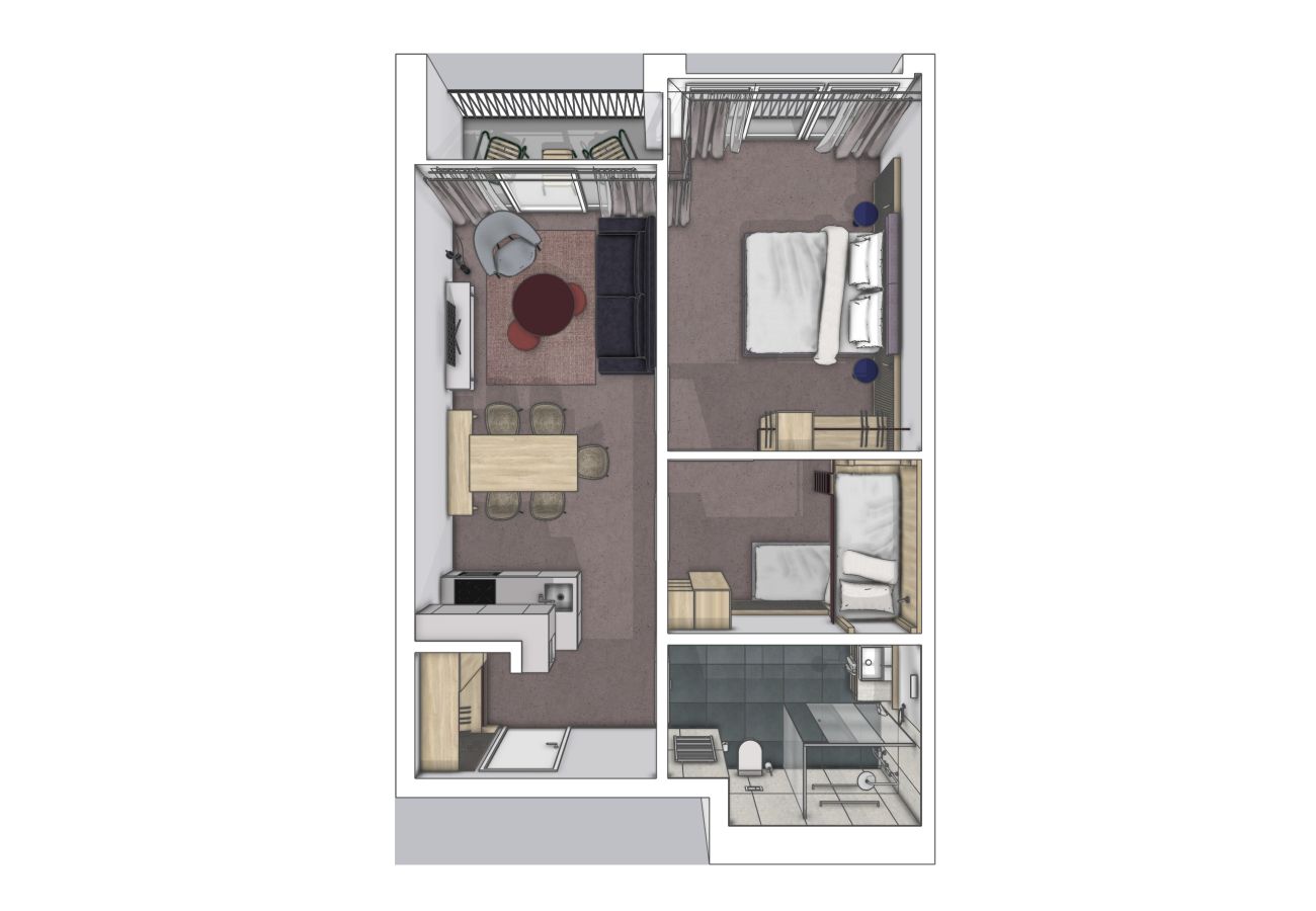 Aparthotel in Scuol - Plavna Serviced Apartment #916 Nord Ost