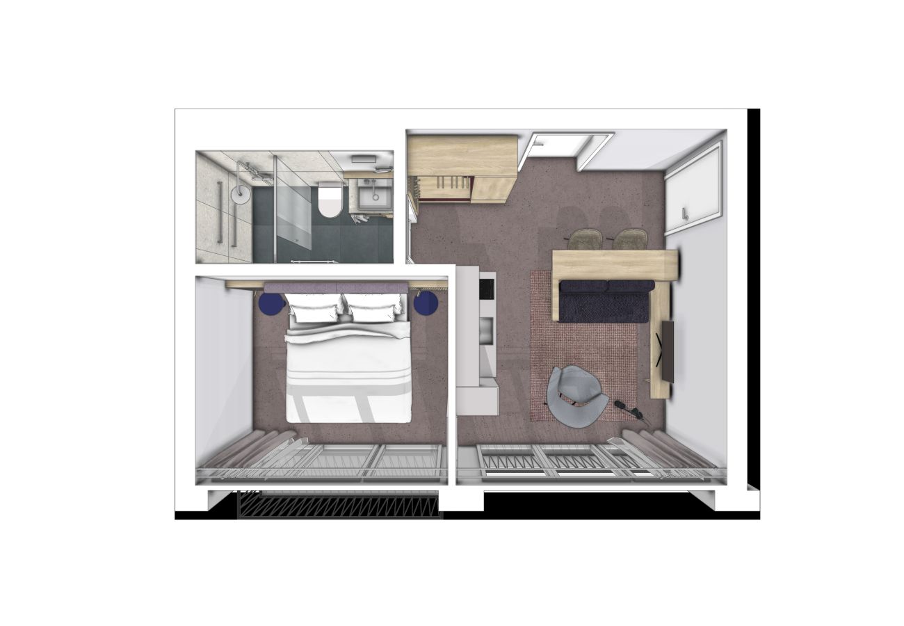 Aparthotel in Scuol - Plavna Serviced Apartment #923 Studio Süd