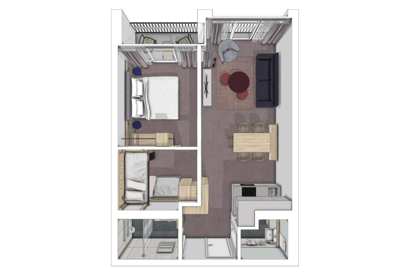 Aparthotel in Scuol - Plavna Serviced Apartment #924 Nord