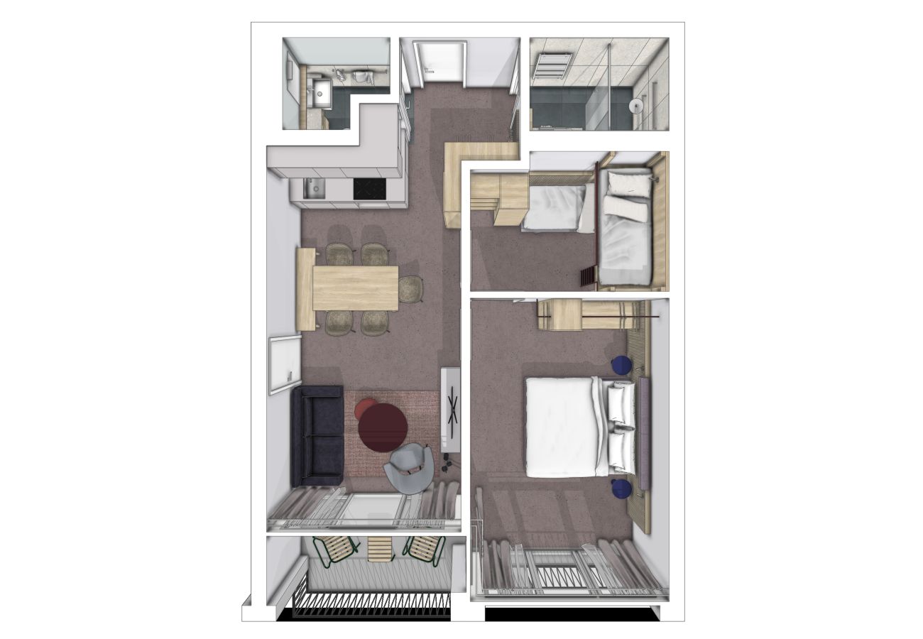 Aparthotel in Scuol - Plavna Serviced Apartment #925 Süd