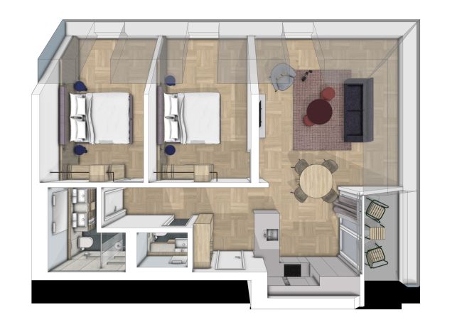 Aparthotel in Scuol - Plavna Serviced Apartment #932 Nord Ost